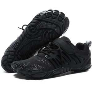 Home mifawa barefoot shoes men wide toe box zero drop water shoes men for gym workout minimalist weightlifting cross trainer running hike grounded footwear black